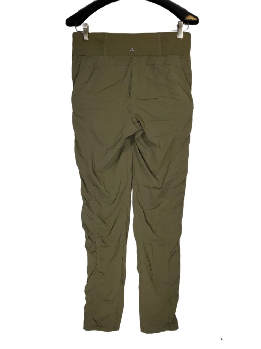 Prana Koen Pants Women's S Grape Leaf Green Nylon Pull-On Tapered Hiking Travel - Picture 5 of 11